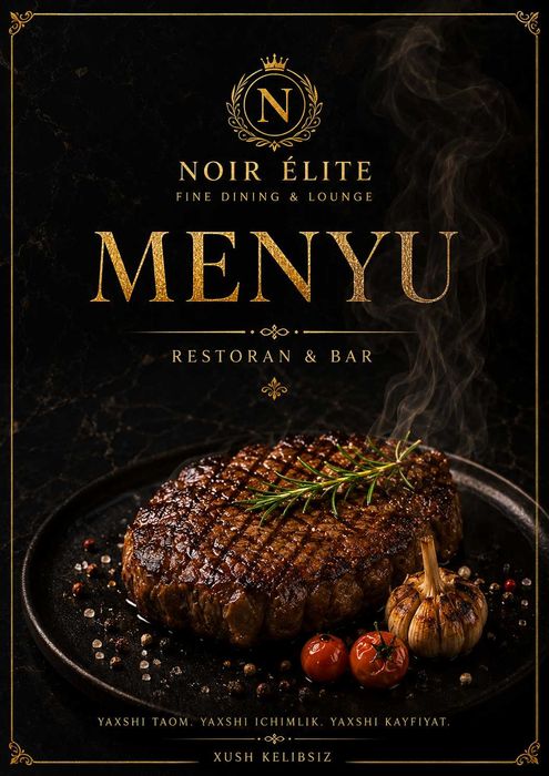 Vizitka Logo restoran fastfood uchun menyu va Grafik Dizayn Xizmatlari