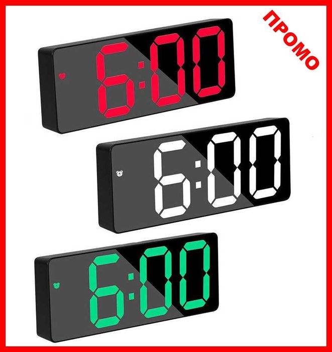НОВ СВЕТЕЩ LED ЧАСОВНИК.Будилник.Електрически Светещи Часовници на ТОК