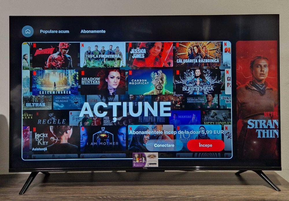 Televizor LED Smart TCL 43P635, Ultra HD (4K TV), 108cm, GoogleTV