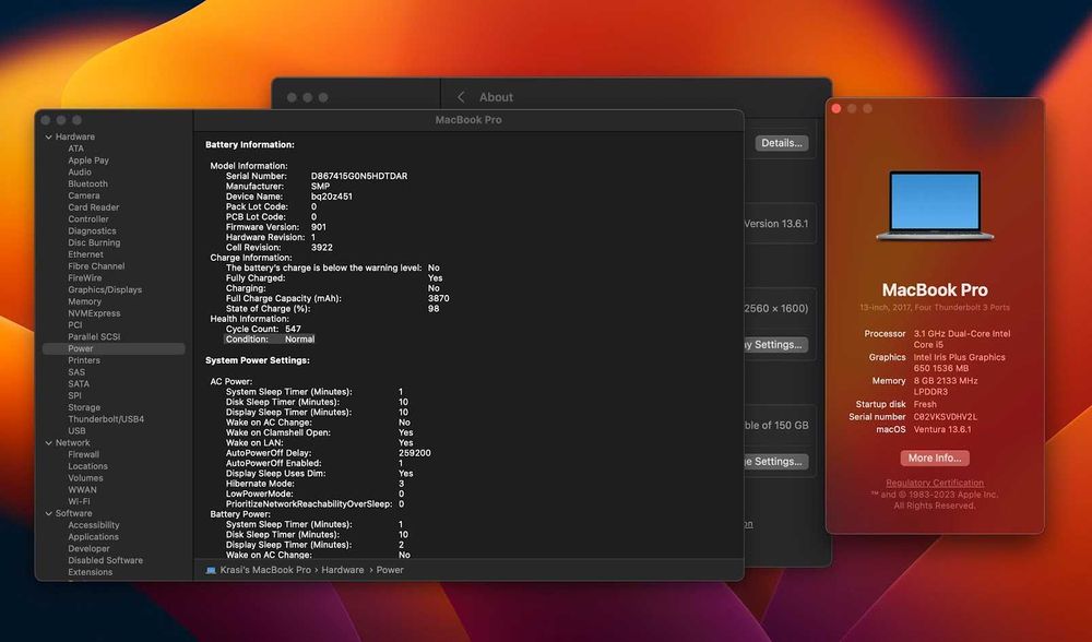 MacBook Pro 13 2017 Touch Bar 256GB (4xTB3) + СЛУШАЛКИ ПОДАРЪК