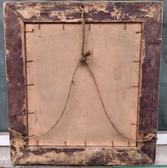 Tablou vechi - portret fetita - semnat St. Dimitrescu