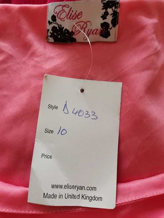 Rochie-bluza Elise Ryan, roz cu detaliu perle, M, noua cu eticheta