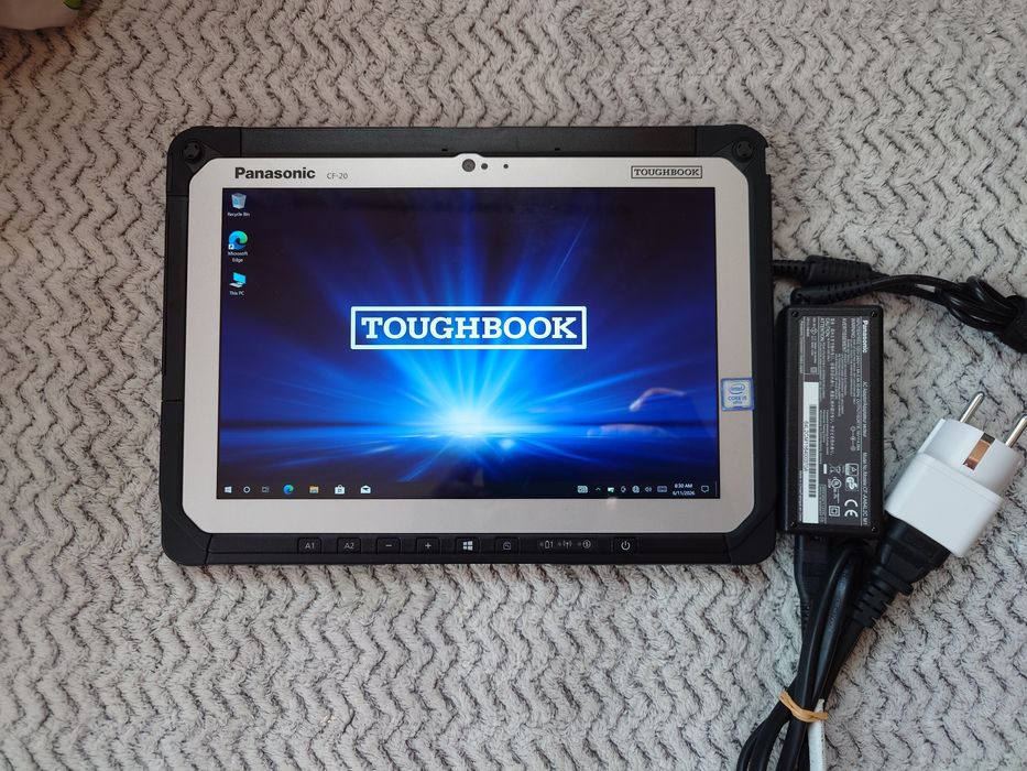 Panasonic CF20 intel I5-7Y57 8gb 256 GB  WLAN diagnoza,  - teste