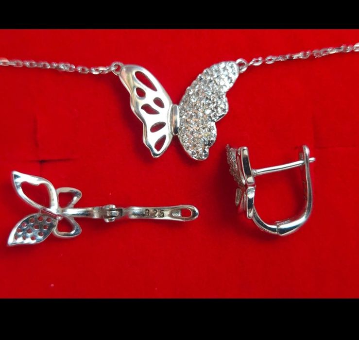 Set argint 925 colier și cercei