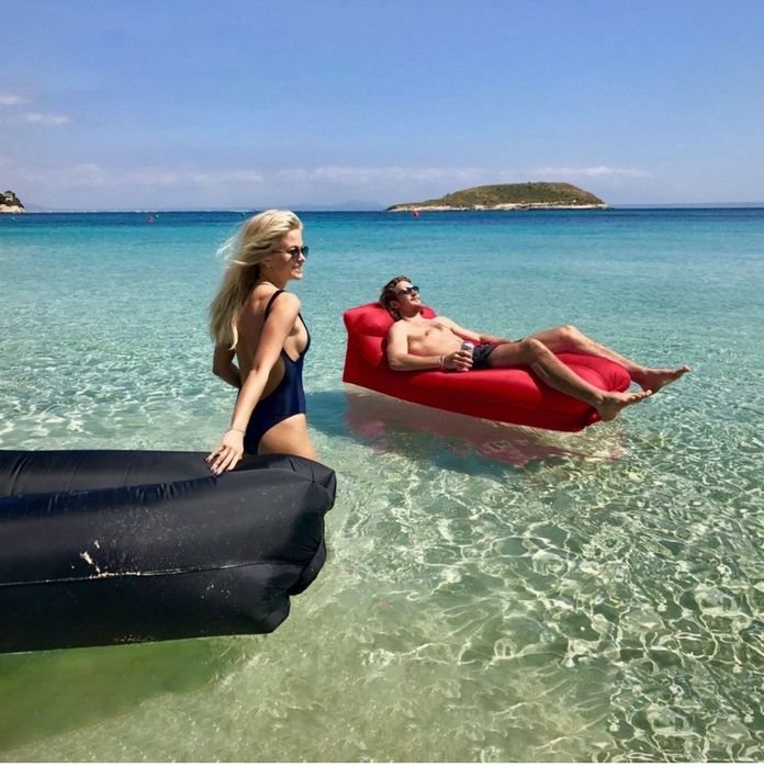 SoftyBag надуваем шезлонг