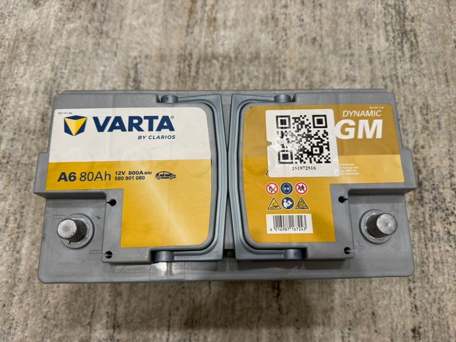 Аккумулятор VARTA A6 DYNAMIC AGM 80Ah