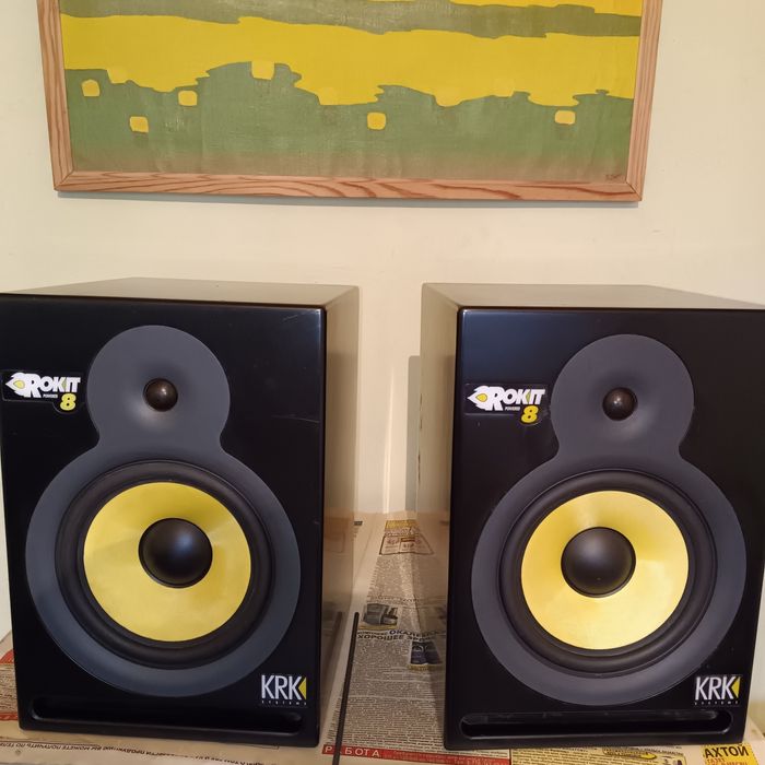 Yamaha KRK колонки динамики бас сабвуфер мониторы