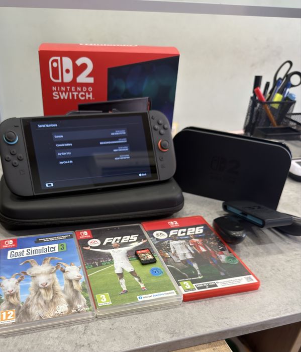 Nintendo Switch 2 с 4 игри