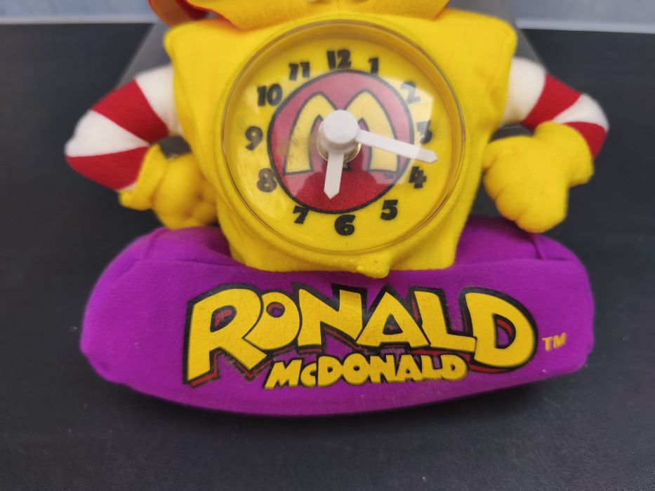винтидж плюшен настолен часовник с Роналд Макдоналд