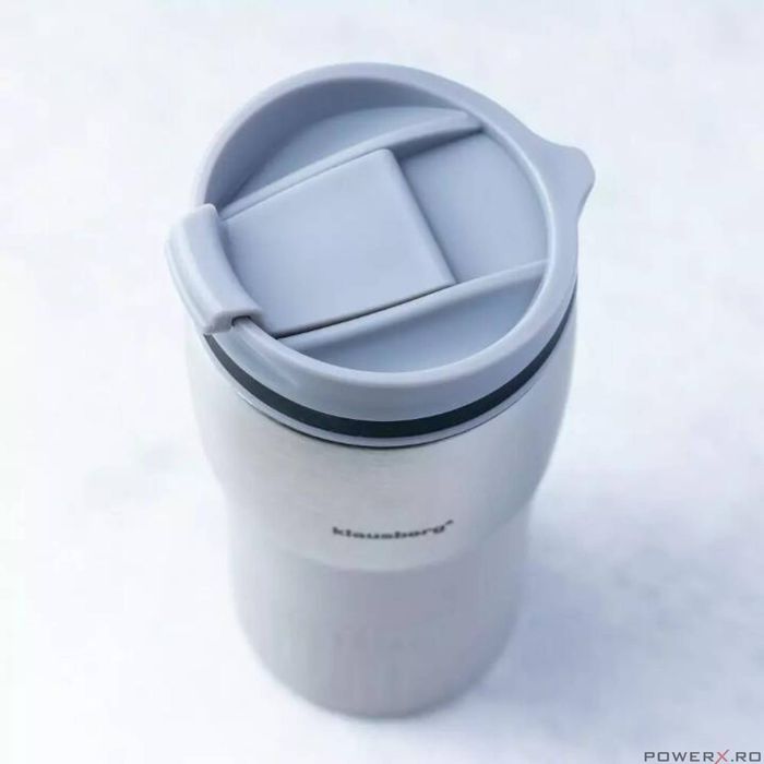 Termos, cana termica, bej, 320ml, inox, Klausberg