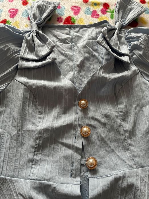 Top bleu de vara