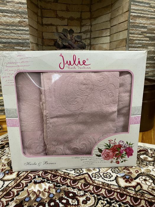 Банный халат с полотенцем