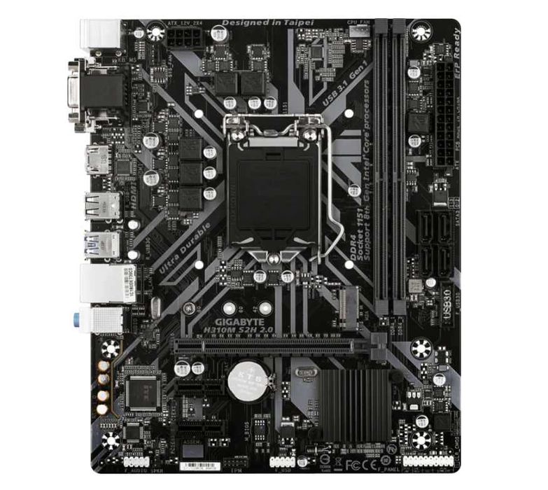 Placa de baza Gigabyte H310M S2H 2.0 Socket 1151 Gen 8,9 DDR4 USB 3.0 HDMI VGA DVI