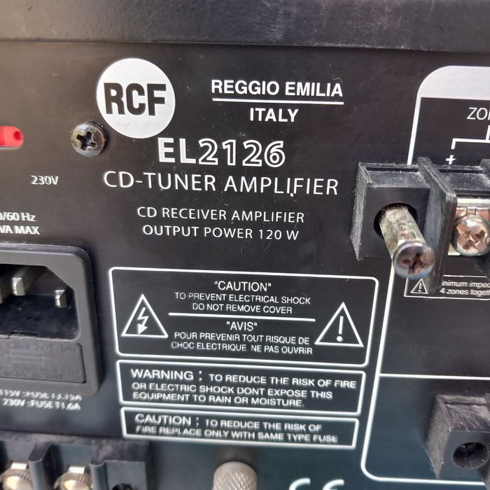 Vand amplificator de linie rcf el2126 cd tuner