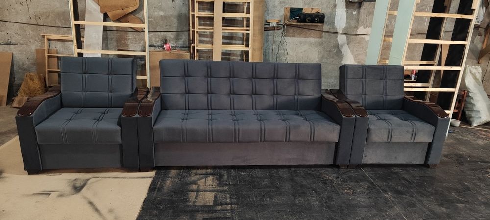 Диван и кресла, тройка, мягкая мебель, divan va kreslolar