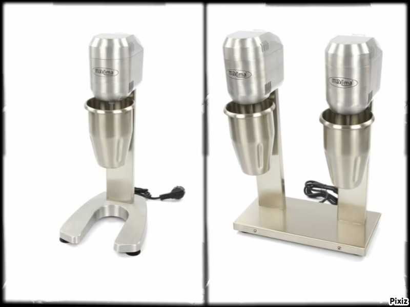 Миксер-фрапе, кана инокс, единичен и двоен