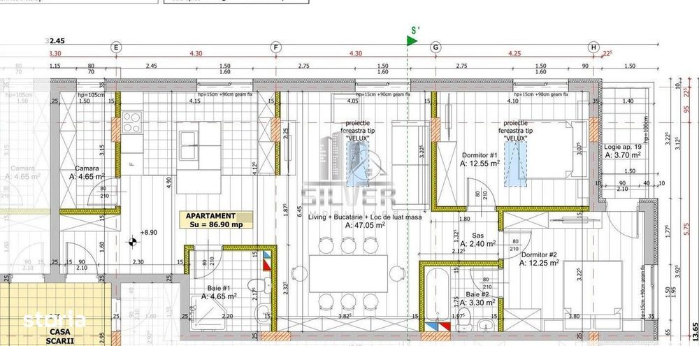 Apartament cu 3/4 camere/87mp/3 minute de statii autobuz — fotografia 3