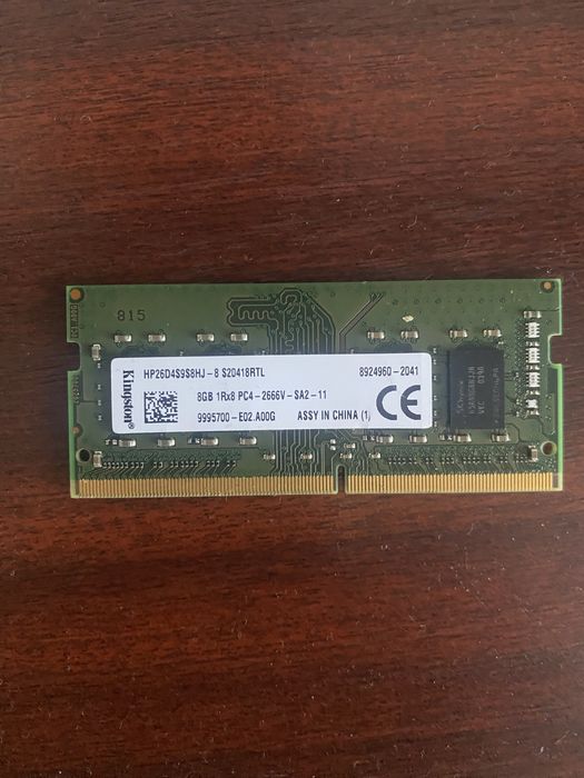 RAM 8GB 1RX8 PC4-3200AA-SA2-11(1 buc) si  8GB 1RX8 PC4-2666V-SA2-11