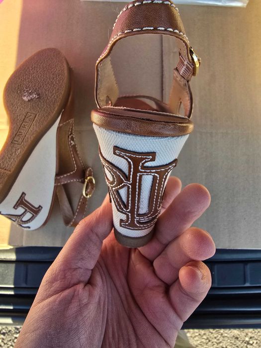 Sandale cu platforma Ralph Lauren