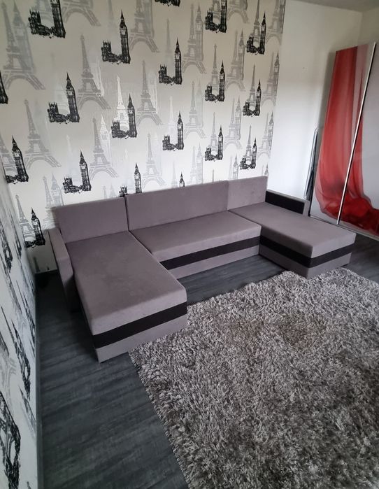 Canapea in forma de U, 138 cm l/285 cm L