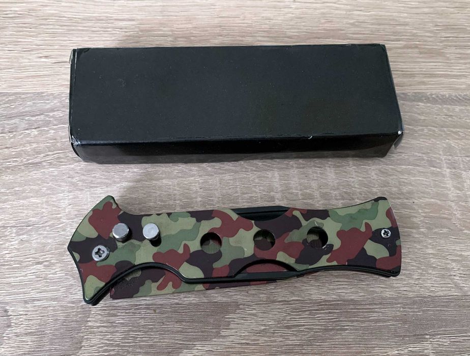 Briceag supravietuire camuflaj Model 3 Gauri prind curea 21 cm Dalimag