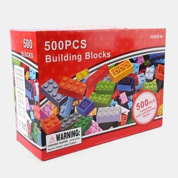 Joc de construit tip LEGO cu 500 de piese, pentru copii varsta 6+