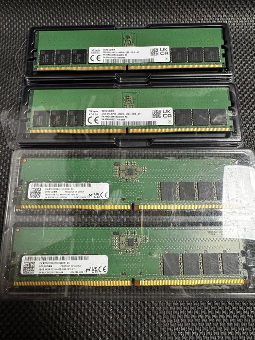 Memorii ram ddr5 16gb 32gb 64gb pc desktop workstation udimm