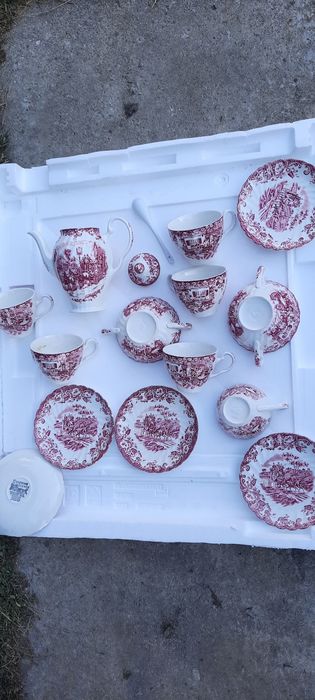 Serviciu de masa cafea portelan englezesc original Unicorn Tableware