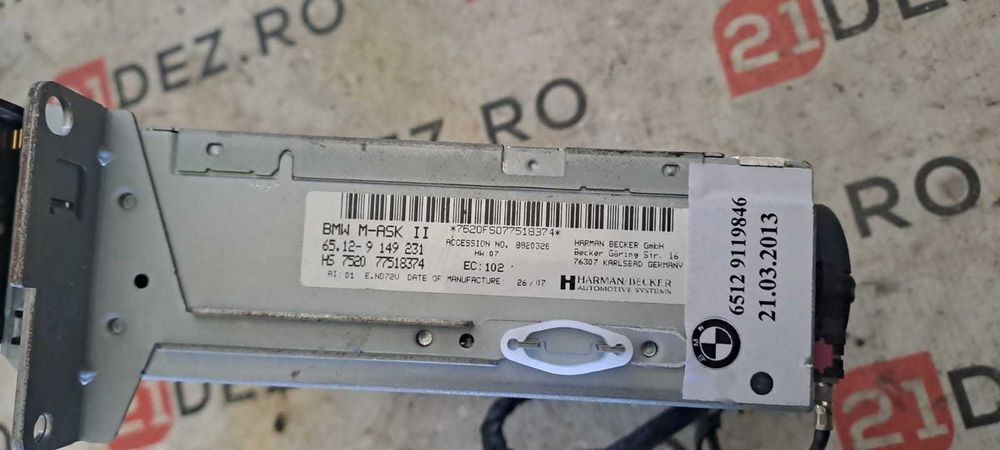 Controler Modul navigatie BMW E60 E61 Harman Becker