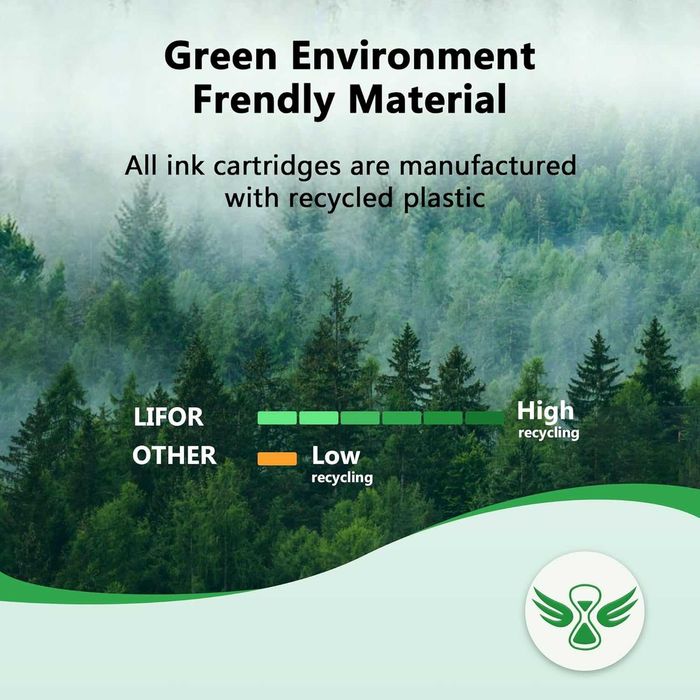 LIFOR PG-560 XL 560XL черни касети с мастило, за Canon (2 черни)