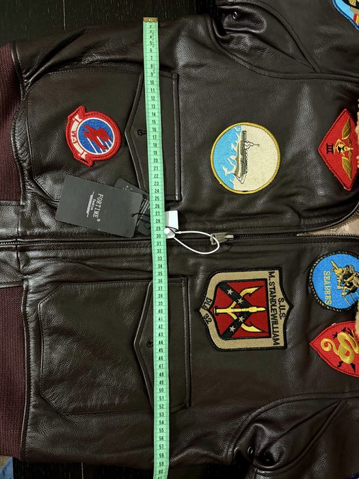 Geacă piele bărbați, stil Aviator Top Gun