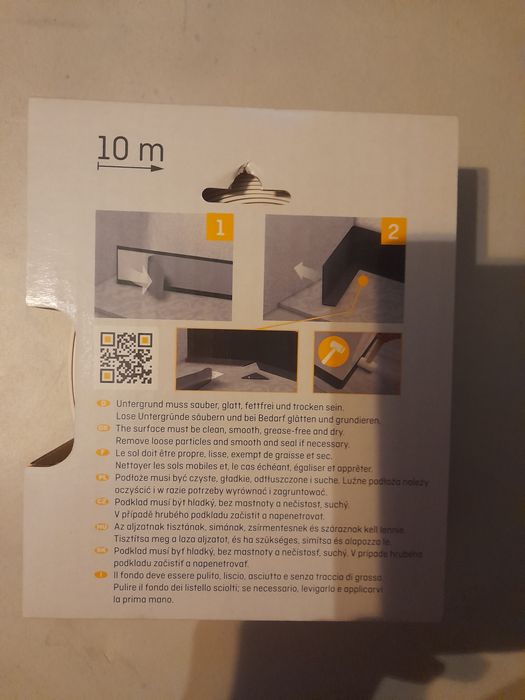 Подов PVC Перваз Самозалепващ DOELLKEN Бял 10М