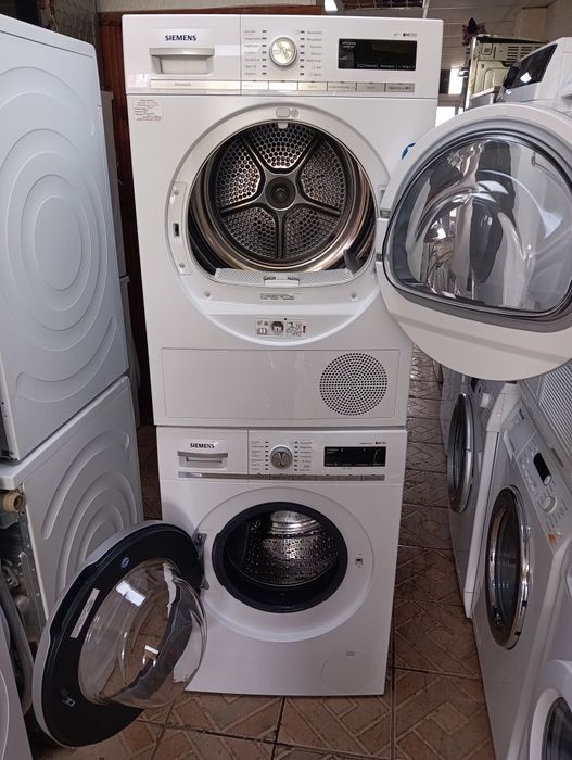 Комплект пералня и сушилня с термопомпа Сименс Siemens IQ 700 A+++ 8кг