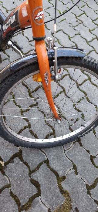 Bicicletă Arcona copii roți 24 inch cu portbagaj și apărători