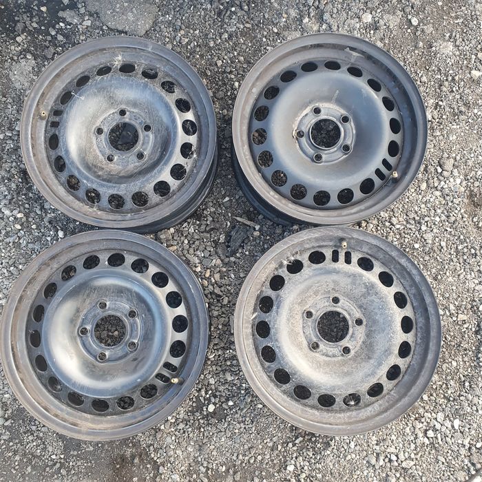 Jante tabla set 4 bucati 5x112 pe 15 Vw Skoda Seat Audi otel metal