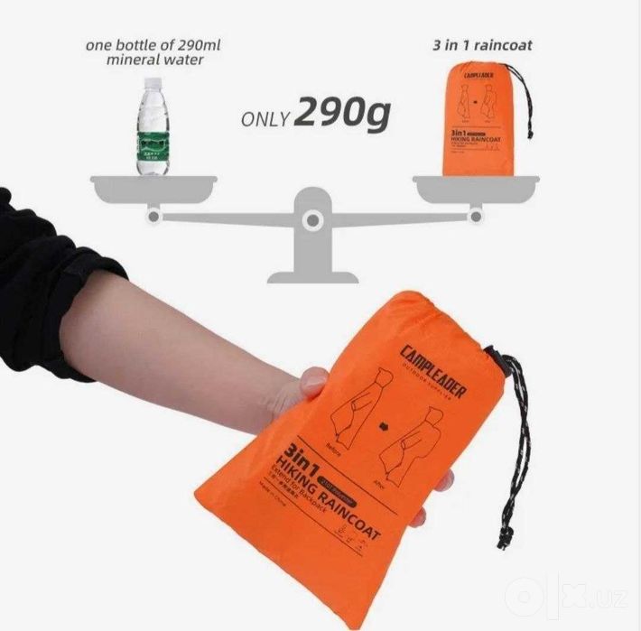 Campleader - туристический дождевик-пончо 3-в-1 (плащ/ тент/подстилка)