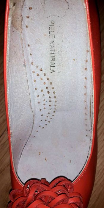 Pantofi din piele naturala, purtati o singura data