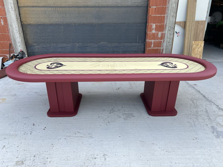 Masa POKER 12 persoane cea mai mare masa din lume CustomTables.eu #masapoker #pokertable #customtableseu Fabricant mese poker customizate