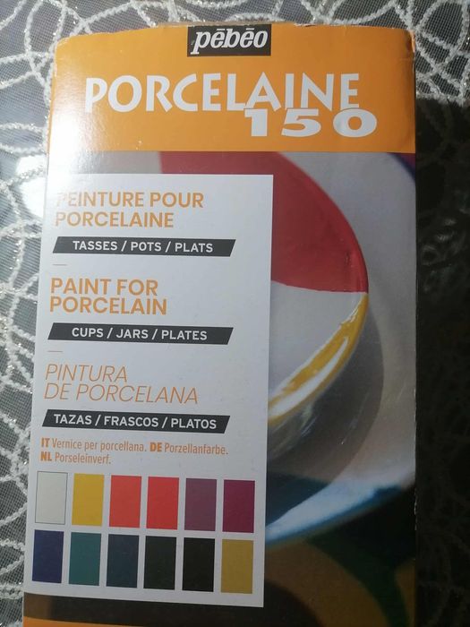 Бои за рисуване върху стъкло и порцелан