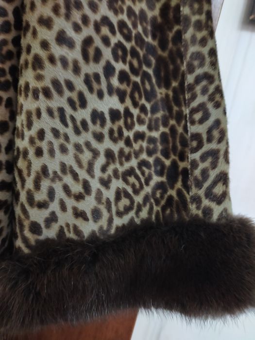Пальто леопардовый