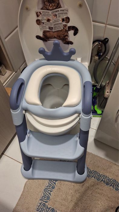 Детское сидения на унитаз со ступенькой