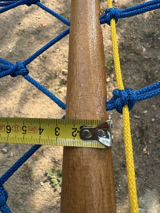 Hamac tricolor impletit manual plus legaturi