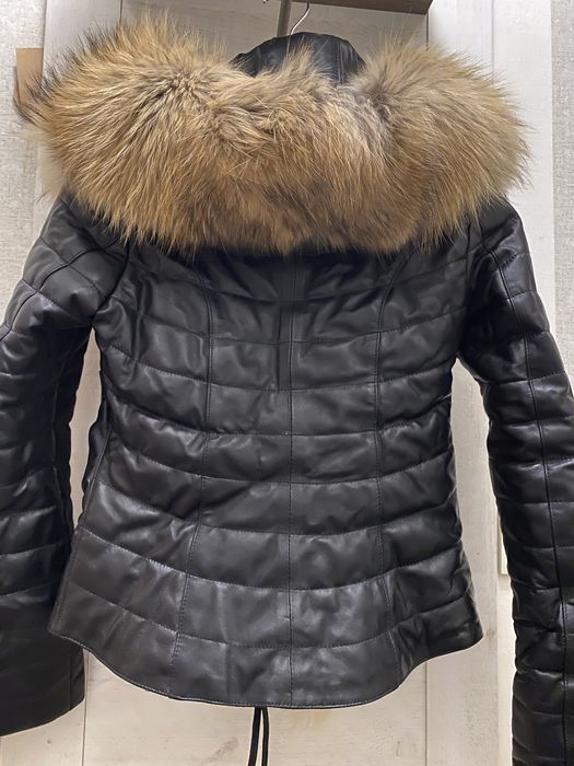 Дамаско кожено яке с лисица!