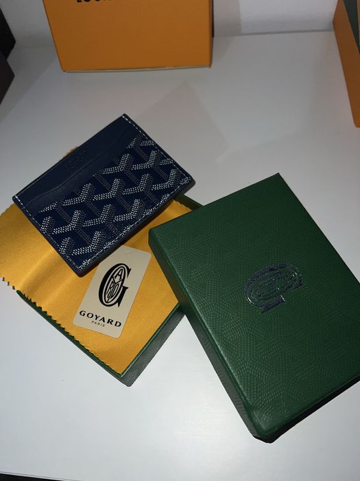 Goyard cardholder albastru inchis