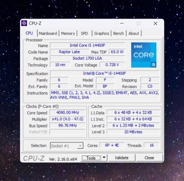 Intel Core i5 14400F OEM