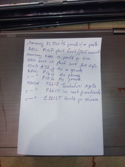 Lot laptopuri ptr piese