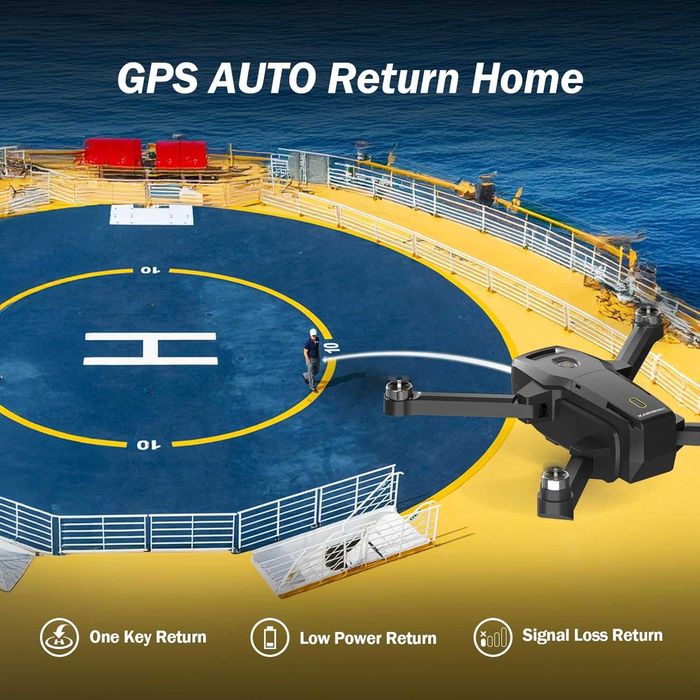 Дрон с вграден екран на дистанционното K600 GPS - 4K Камера