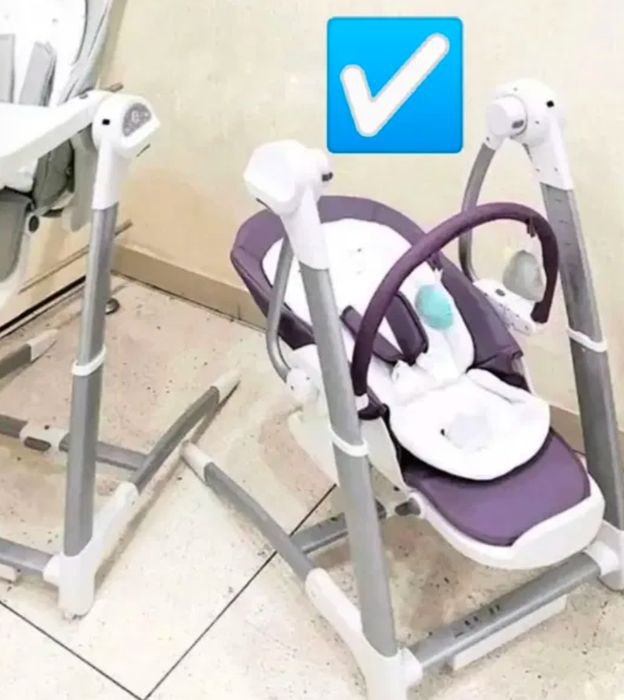 Стульчик для кормления, электрокачели 4в1