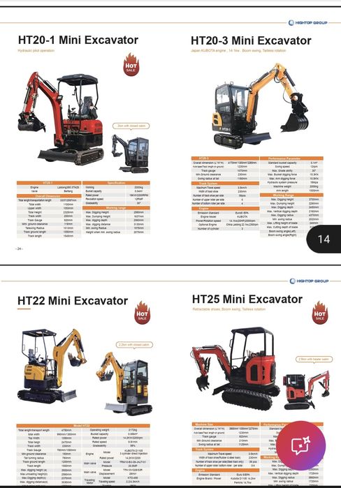 Mini excavatoare import China