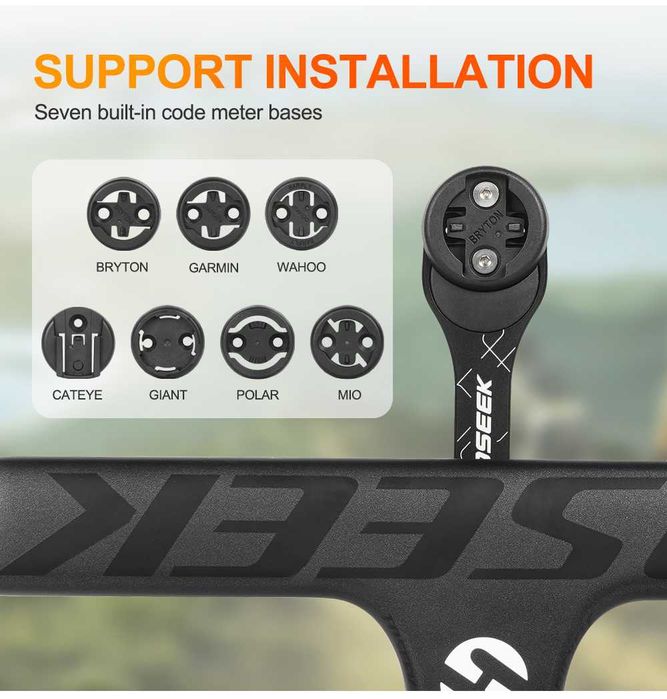 Suport computer bicicleta aero Garmin Bryton Gopro Wahoo Giant Mio